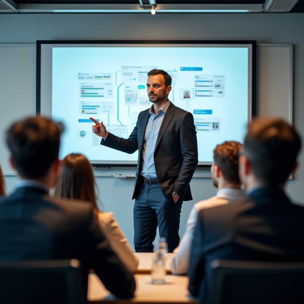 Odborník vysvetľuje digitálne nástroje na workshope